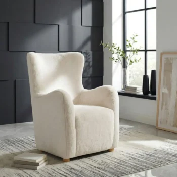 Modern High Back Accent Chair