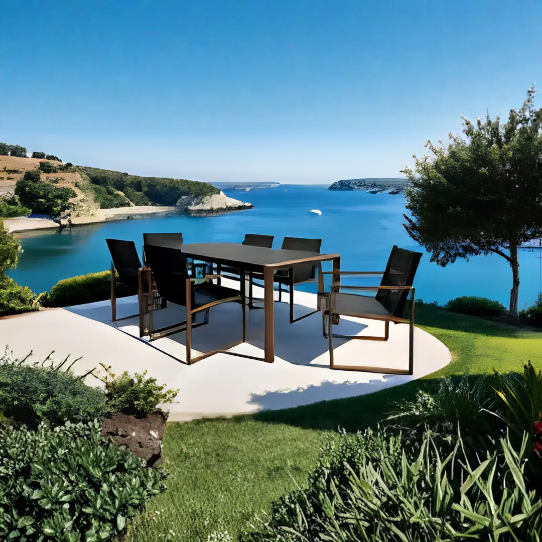 Oswego Black Outdoor Dining Set By Furniture Of America | Mobilia Cleopatra 3 Outdoor Dining Set