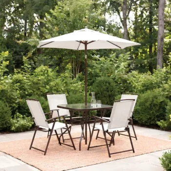 Outdoor Dining Set with Umbrella