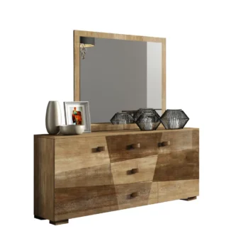High Gloss Lacquer Picasso 3 Door Buffet