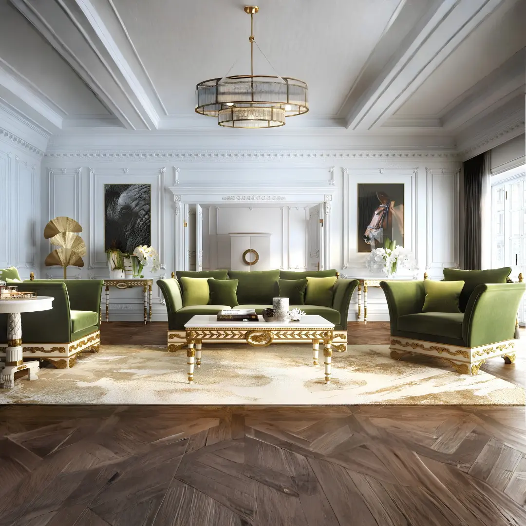 Spanish Living Room Set Lorena By Esf Furniture | Mobilia Cleopatra 3 Spanish Living Room
