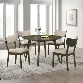 Huttwil Round Dining Table Set for 4 by Furniture Of America