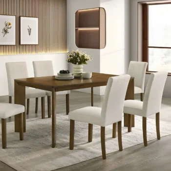 brown dining table set