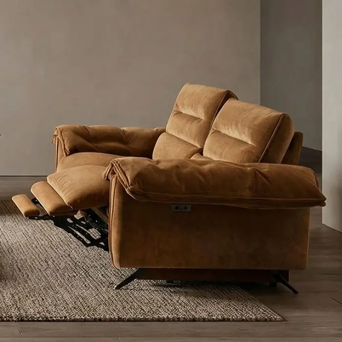 Morley Power Loveseat Recliner By Furniture Of America | Mobilia Cleopatra 3 Brown Power Loveseat Recliner