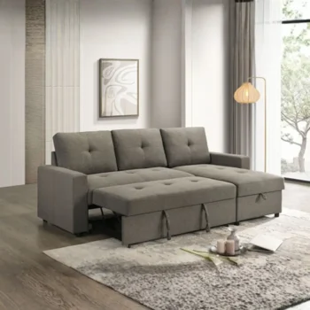 Sleeper Sectional Sofa with Storage
