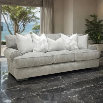 Gray Transitional Sofa