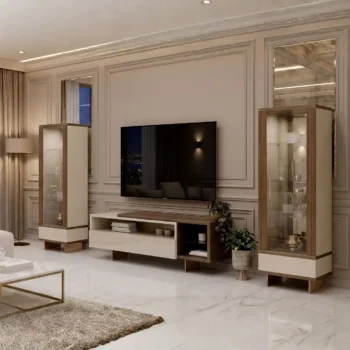 Wooden TV Entertainment Center