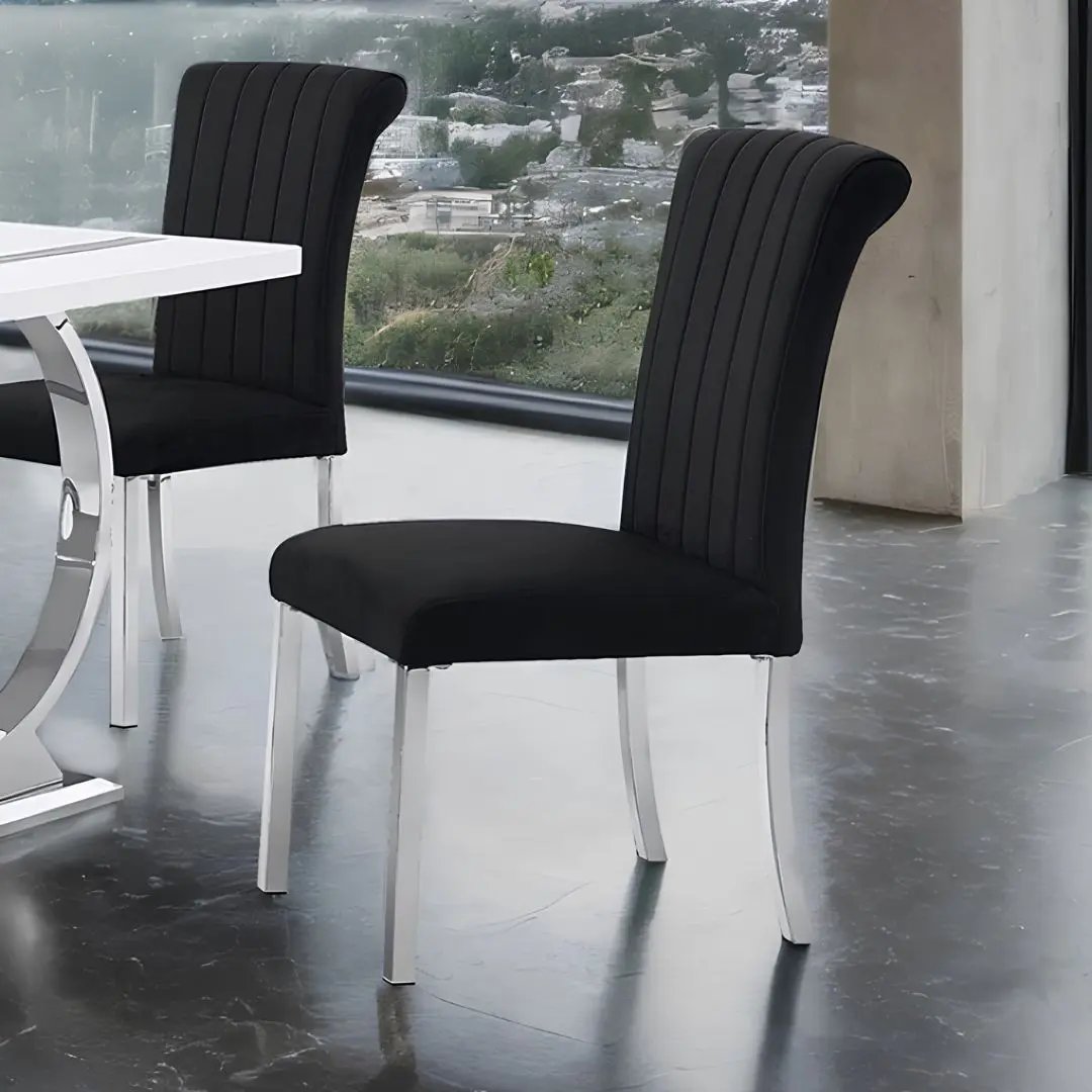 Horley Silver Dining Table Set For 6 By Furniture Of America | Mobilia Cleopatra 3 Horley Silver Dining Table Set for 6 by Furniture of America - Image 1
