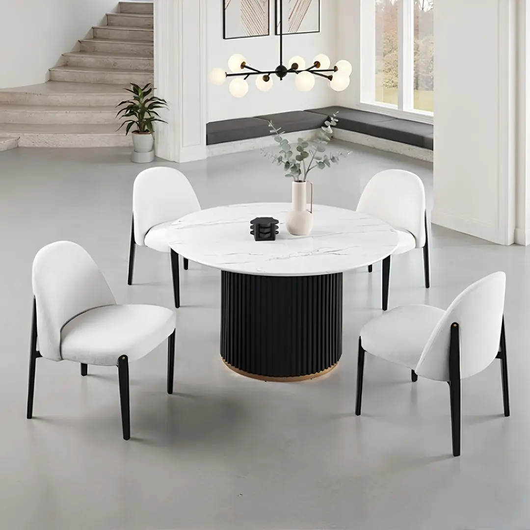 Borden 5 Pc Contemporary Dining Room Sets White By Furniture Of America | Mobilia Cleopatra 3 Borden 5 Pc Contemporary Dining Room Sets White by Furniture of America - Image 1
