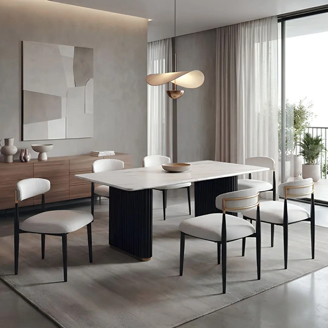 Minden Contemporary Dining Room Sets For 6 By Furniture Of America | Mobilia Cleopatra 3 Minden Contemporary Dining Room Sets for 6 by Furniture of America - Image 1