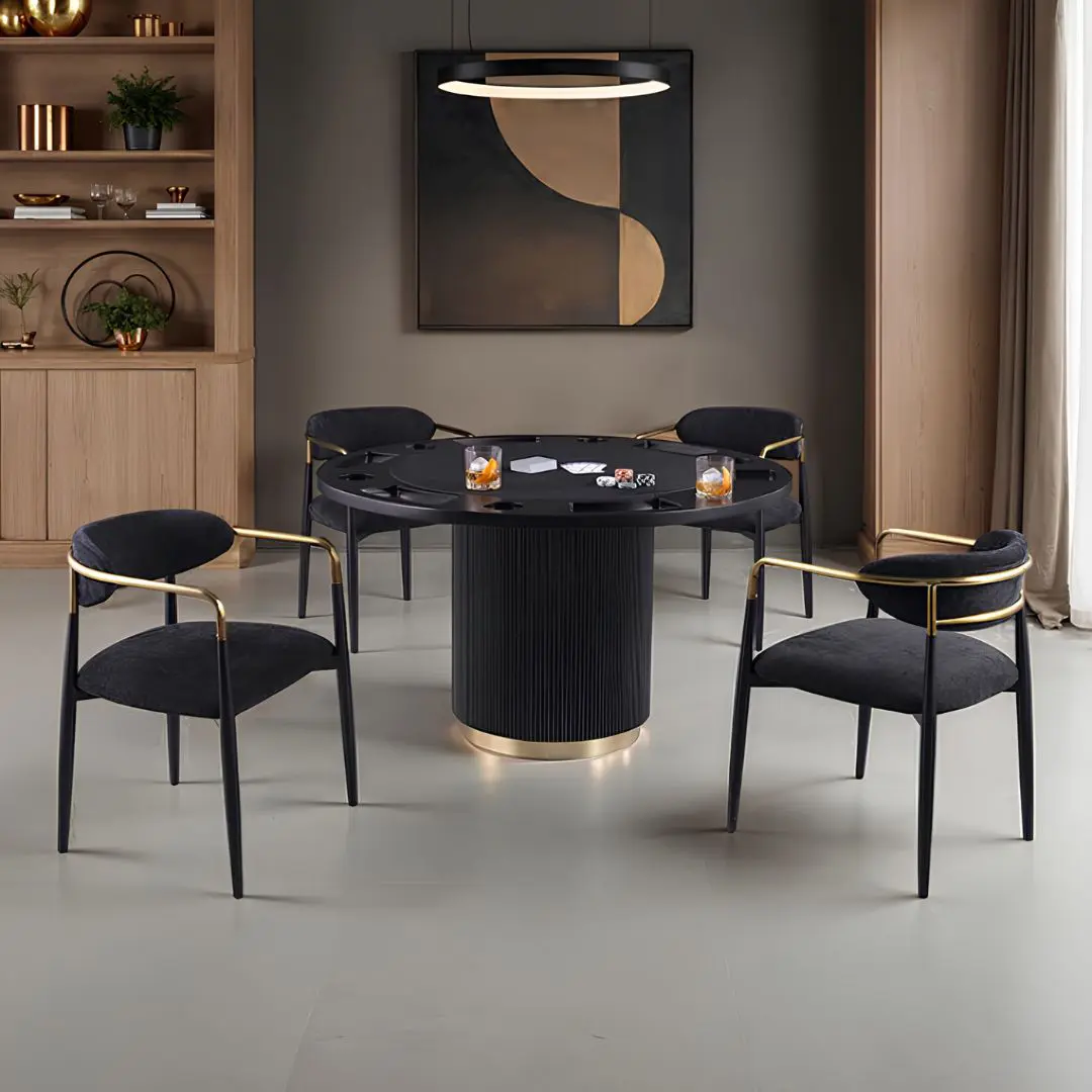 Frascone 5 Pc Contemporary Round Dining Room Table Sets By Furniture Of America | Mobilia Cleopatra 3 Frascone 5 Pc Contemporary Round Dining Room Table Sets by Furniture of America - Image 1