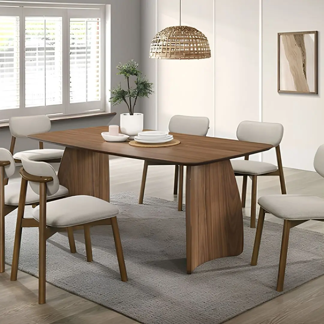 Alnwick 7 Pc Mid Century Modern Dining Rooms By Furniture Of America | Mobilia Cleopatra 3 Alnwick 7 Pc Mid Century Modern Dining Rooms by Furniture of America - Image 1
