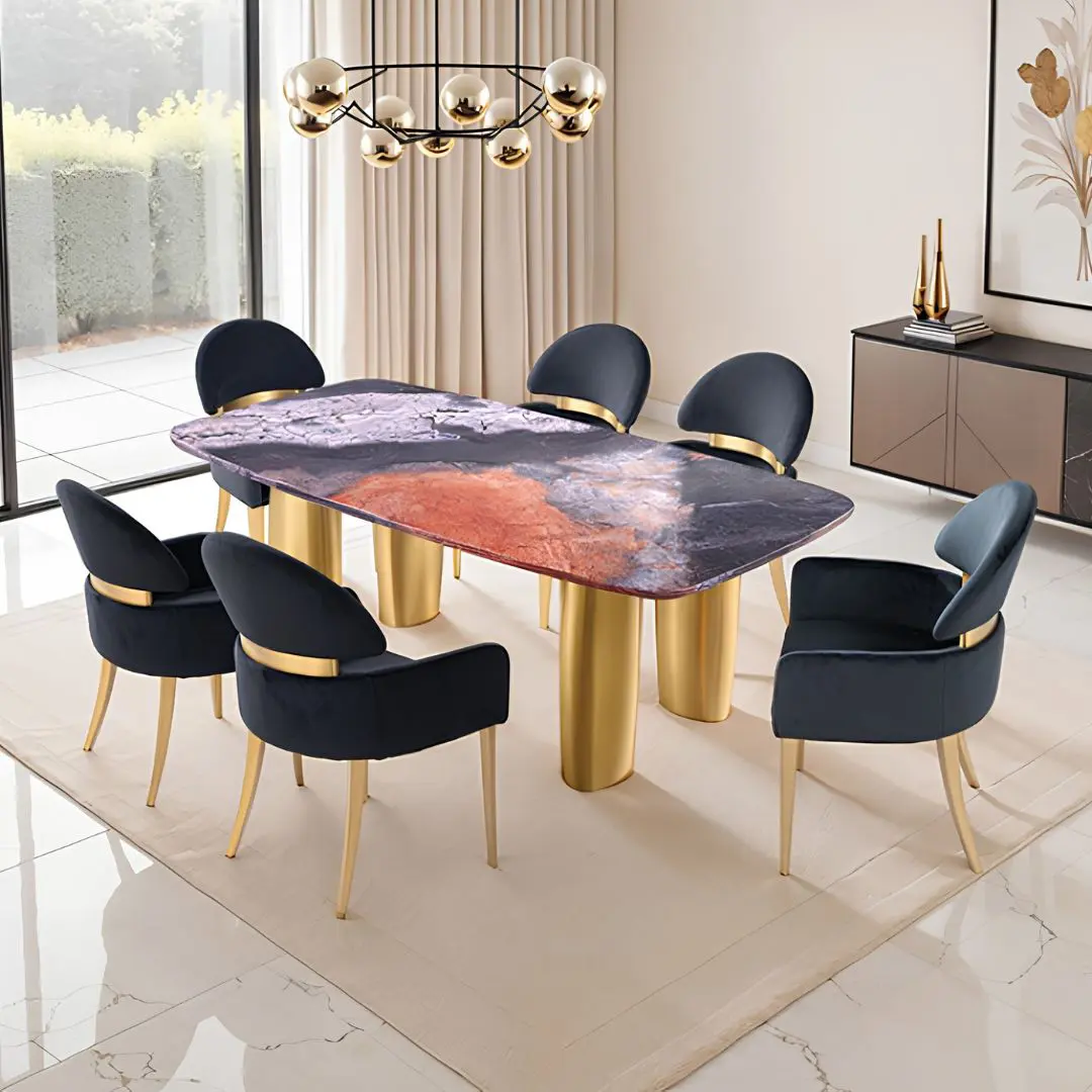 Northolt 7 Pc Luxury Contemporary Dining Room Sets By Furniture Of America | Mobilia Cleopatra 3 Northolt 7 Pc Luxury Contemporary Dining Room Sets by Furniture of America - Image 1