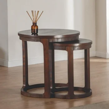 Espresso Nesting End Table