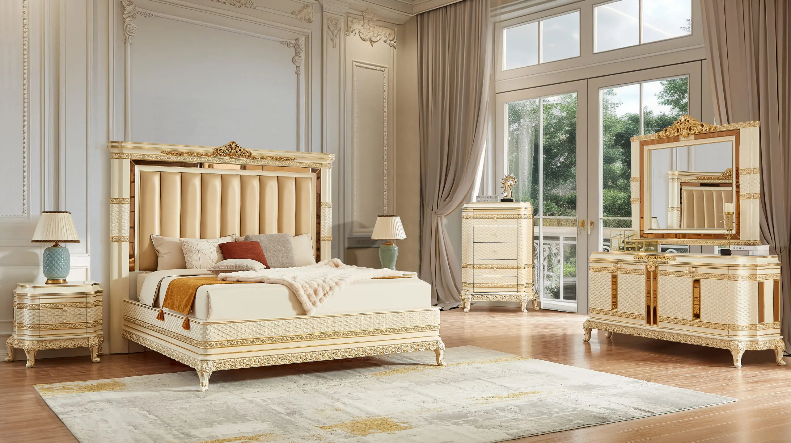 High-end Victorian bedroom design