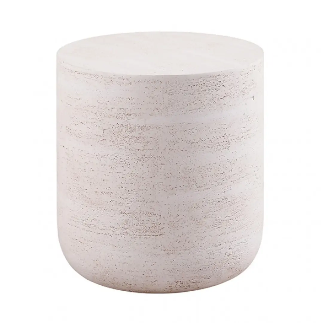 Balma Off-White Ceramic End Table By Furniture Of America | Mobilia Cleopatra 3 Off-White Ceramic End Table