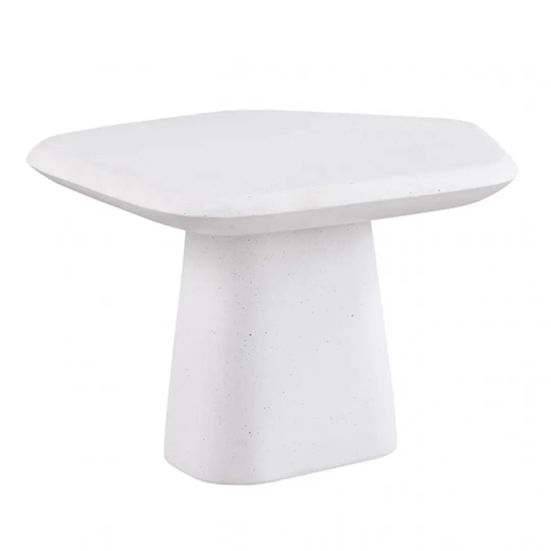 Amico White Ceramic Pedestal Coffee Table By Furniture Of America | Mobilia Cleopatra 3 White Ceramic Pedestal Coffee Table