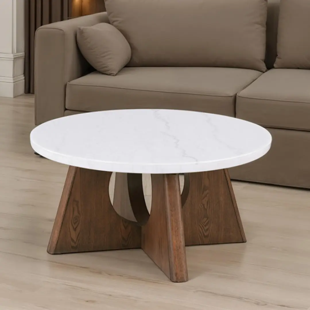 Lemvig White Marble Coffee Table By Furniture Of America | Mobilia Cleopatra 3 White Marble Coffee Table