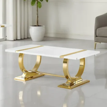Horve White Oak Coffee Table by Furniture of America