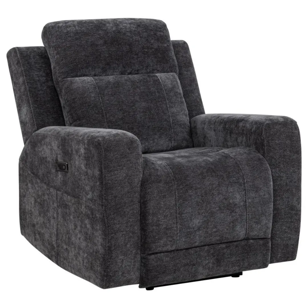Kennett Chenille Recliner Chair By Coaster Furniture | Mobilia Cleopatra 3 Chenille Power Reclining Sofa Set