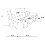 Chenille Power Reclining Sofa Set