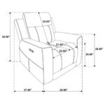 Chenille Power Reclining Sofa Set