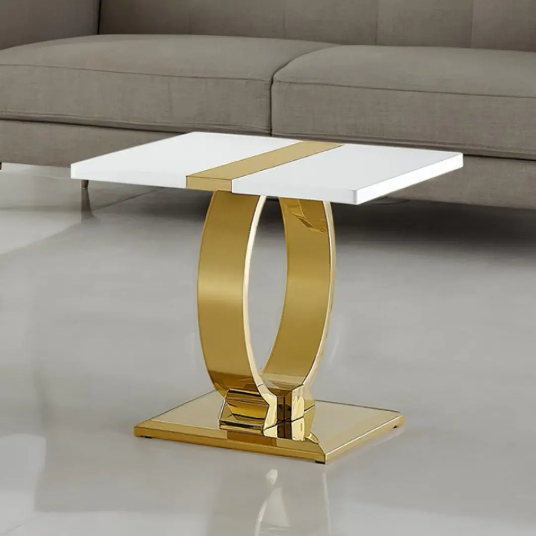 Horve White Oak End Table By Furniture Of America | Mobilia Cleopatra 3 White Oak End Table