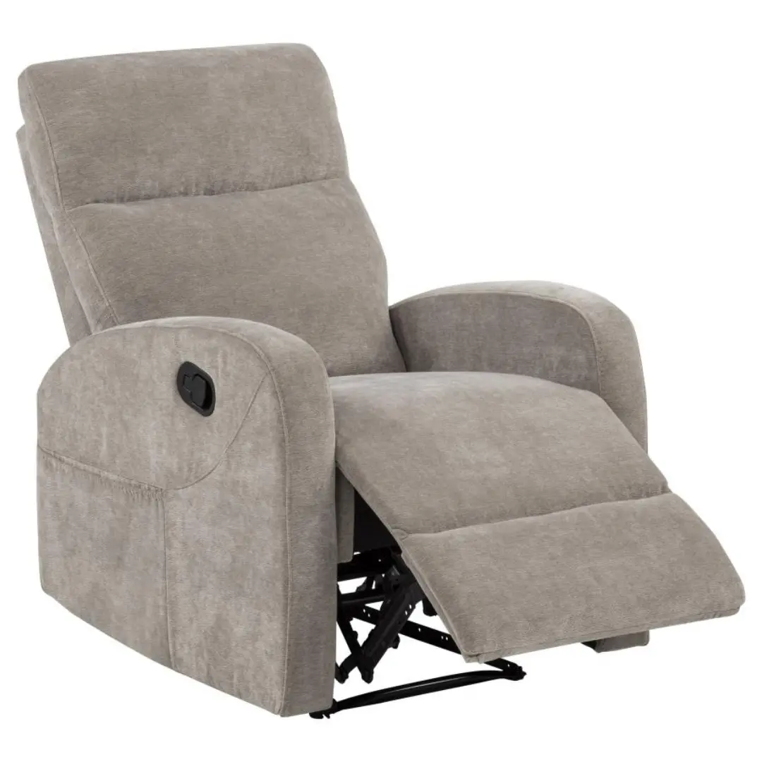 Hamilton Sand Manual Recliner Chair By Coaster Furniture | Mobilia Cleopatra 3 Sand Chenille Manual Reclining Sofa Set