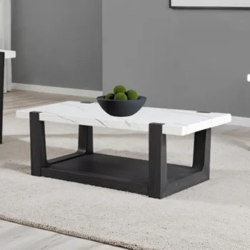 White Marble Top Coffee Table