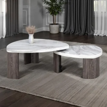 Gray Nesting Coffee Table