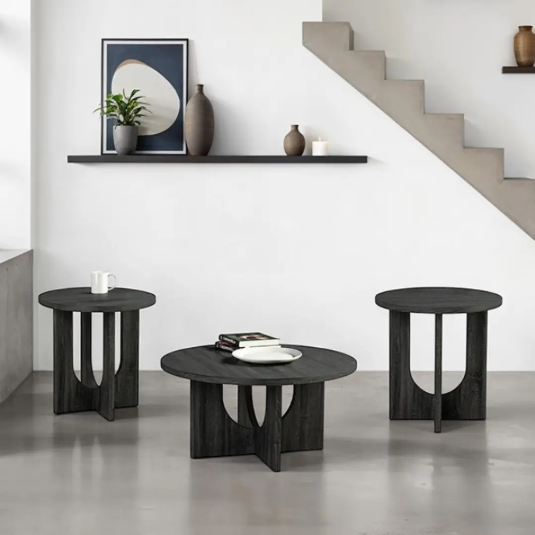 Holen Coffee Table Set Of 3 By Furniture Of America | Mobilia Cleopatra 3 Gray Coffee Table Set of 3