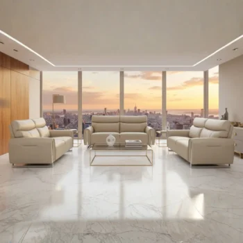 Leather Sofa Set for Living Room