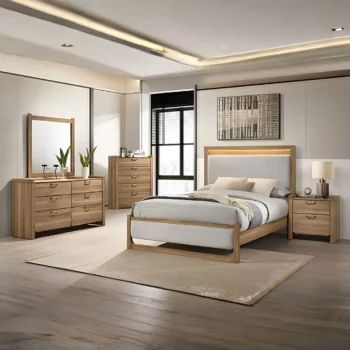 wooden bed