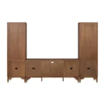 Hepburne Walnut TV Entertainment Console by Furniture of America - Image 5