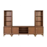 Hepburne Walnut TV Entertainment Console by Furniture of America - Image 2