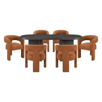 Contemporary Dining Room Set for 6
