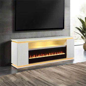 71 TV Stand with Electric Fireplace