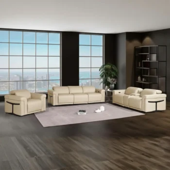 Reclining Leather Sofa Set