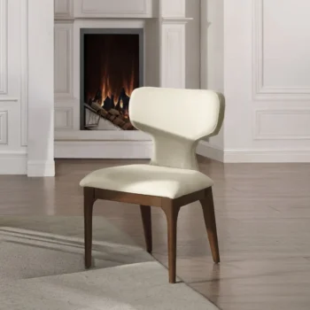 Beige Dining Chair Upholstered Set