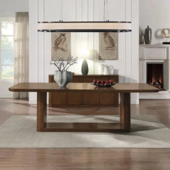Brown Rectangular Dining Table