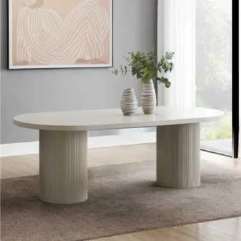 Oval Wood Dining Table