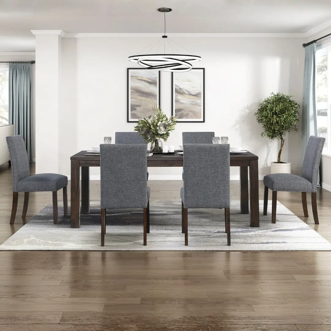 Paulson 6 Seat Dining Room Table Set By Homelegance | Mobilia Cleopatra 3 6 seat dining room table set