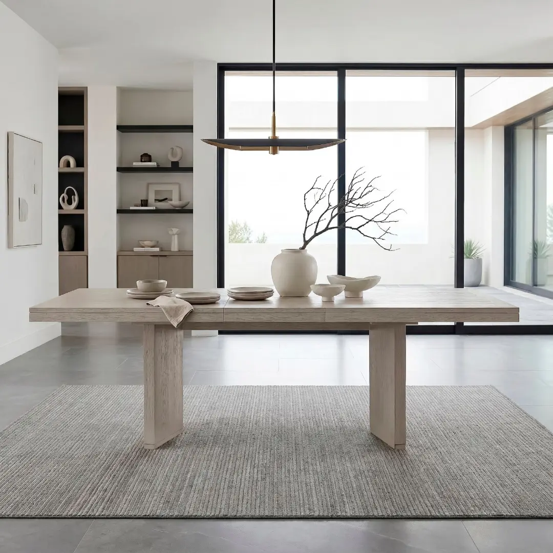Tundra White Extendable Dining Room Table By Homelegance | Mobilia Cleopatra 3 extendable dining room table