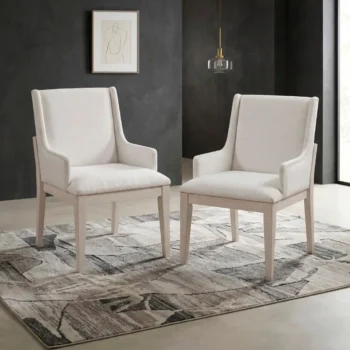upholstered dining arm chair