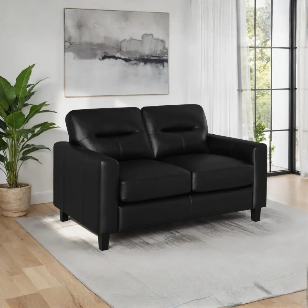 Scotland Faux Leather Loveseat By Coaster Furniture | Mobilia Cleopatra 3 Three Piece Leather Sofa set