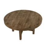 Matisse Brown Round Wood Dining Table By Homelegance - Image 4