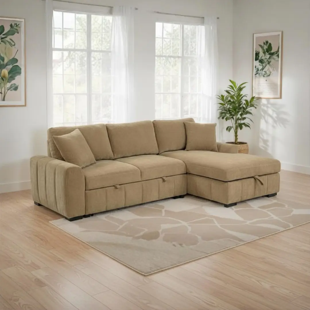 Pastrana Upholstered Sectional Sleeper Sofa By Coaster Furniture | Mobilia Cleopatra 3 Sectional Sleeper Sofa