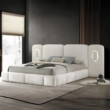 contemporary queen bed