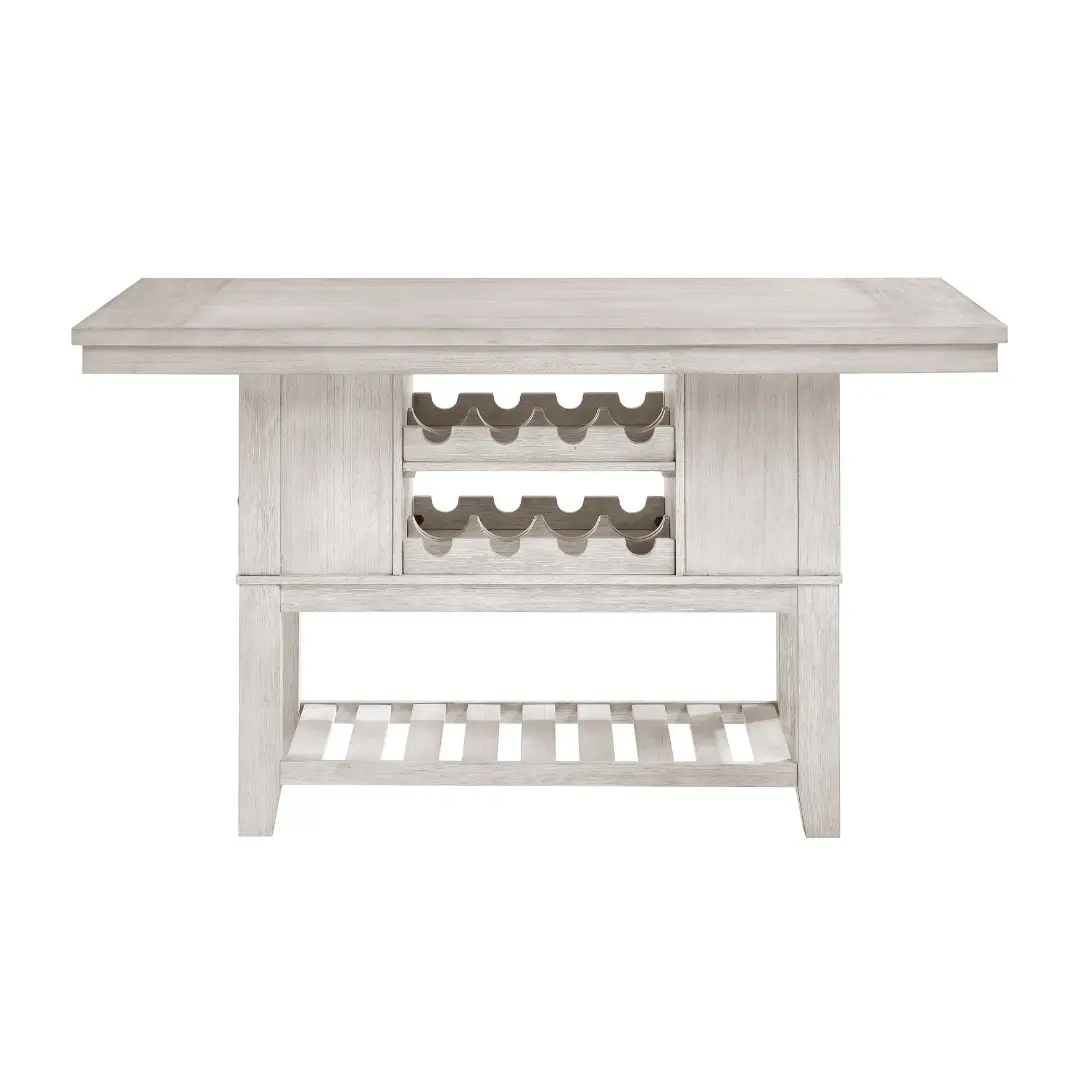 Savile White Counter Height Dining Table By Homelegance | Mobilia Cleopatra 3 white counter height dining table