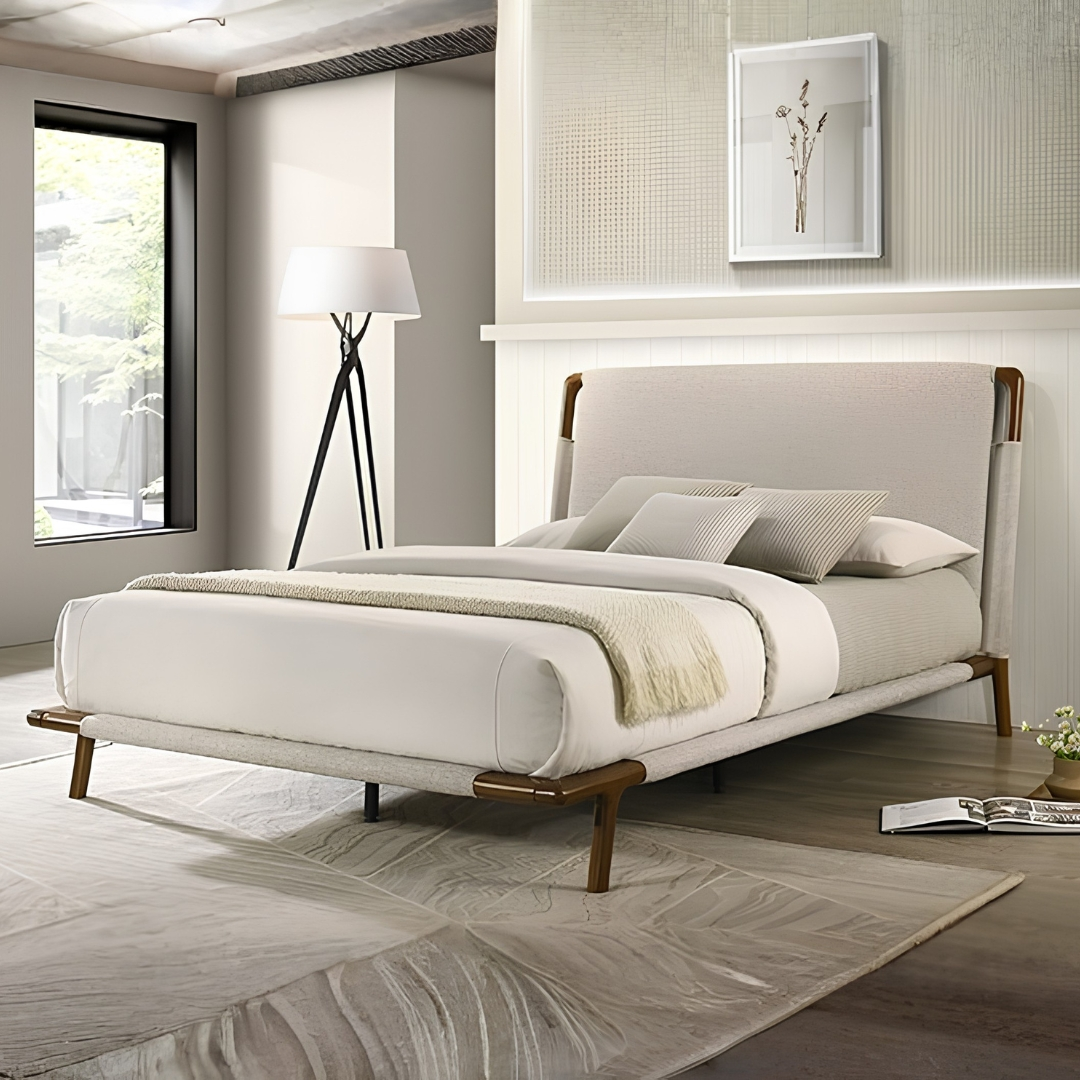 Didcot Mid-Century Modern Bed By Furniture Of America | Mobilia Cleopatra 3 Mid-Century Modern Bed
